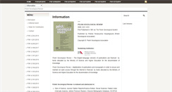 Desktop Screenshot of polish-sociological-review.eu
