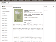 Tablet Screenshot of polish-sociological-review.eu
